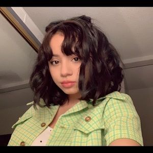 NEON GREEN BUTTON UP